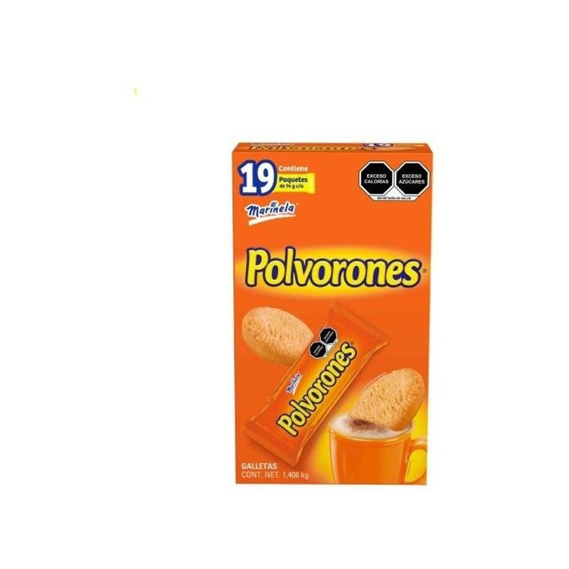 Polvorones Marinela Con 19 Piezas De 74 Gramos Cada Uno