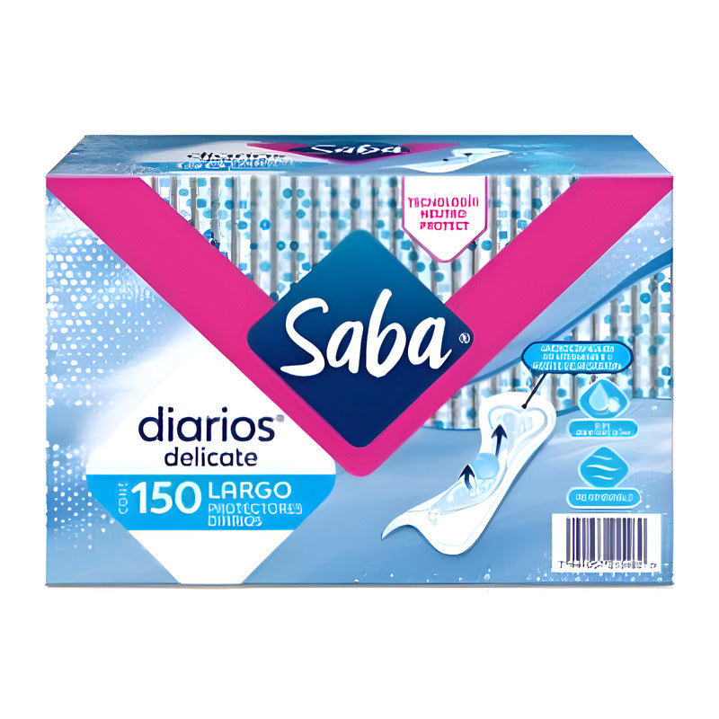 Protectores Diarios Delicate Saba® Largos 150pz