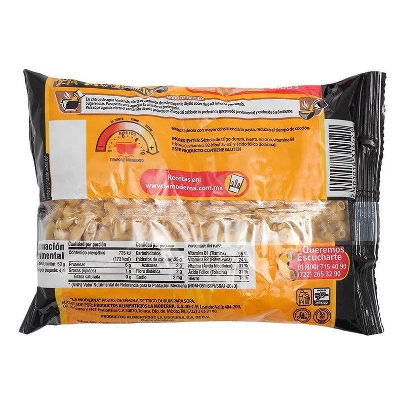 Sopa De Codo No. 2 200 Gr La Moderna