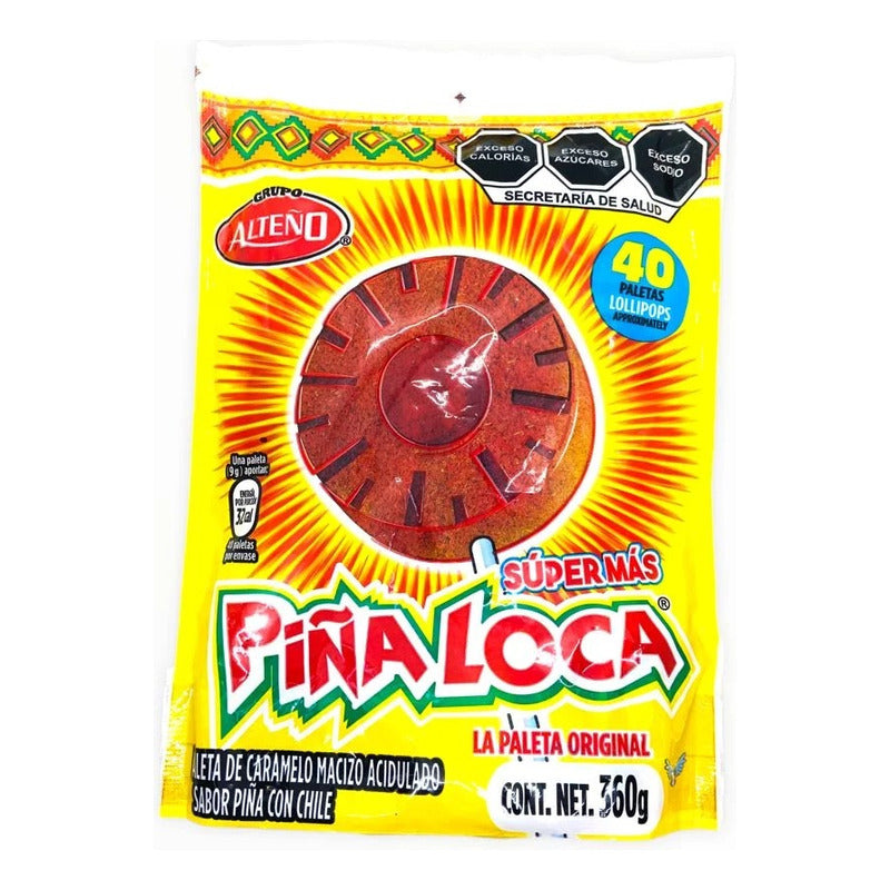 Paleta Alteno Piña Loca Original Super Mas 40pz - Eurotruck Mexico