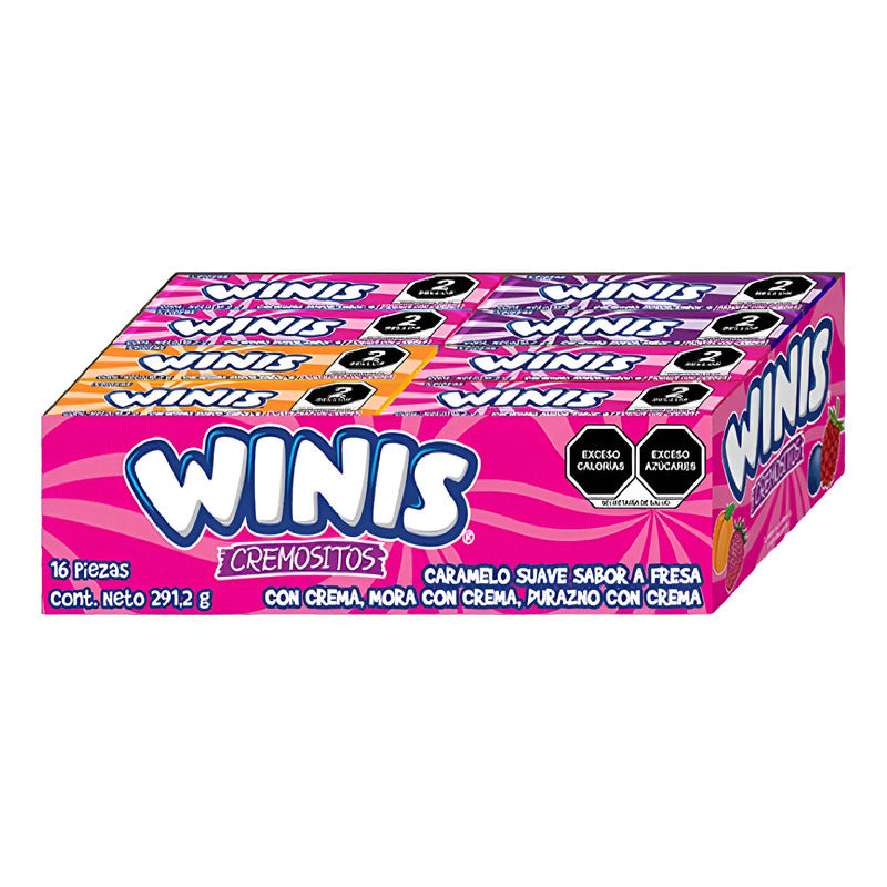 Winis Cremosito Caramelo - Fresa, Mora Y Durazno Cremosito - Unidad - 1 - 16 - 291 G