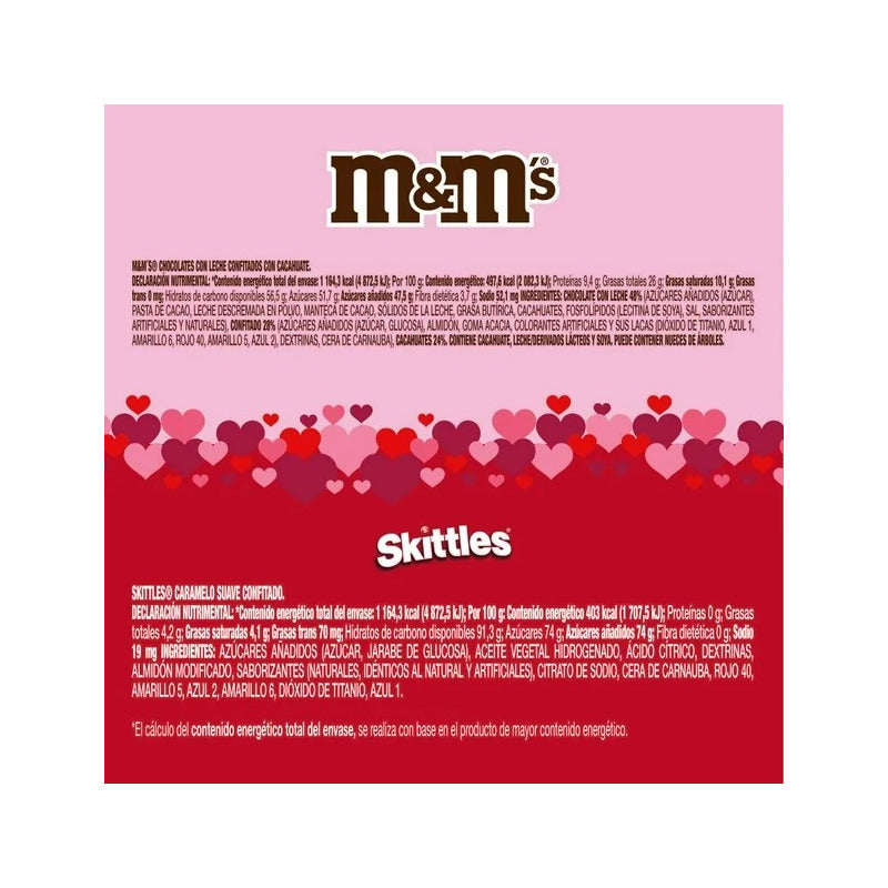 Caja De Chocolates M&m's + Skittles Pack St Valentine 234g