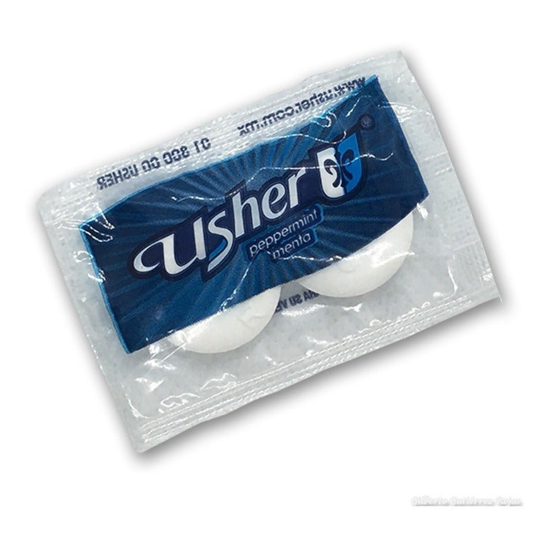 Dulce Usher Peppermint Menta , 2 Pastillas 100 Pzs.