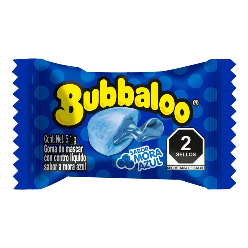 Bubbaloo Chicle Goma De Mascar Sabor Mora Azul 47pz 239g - Eurotruck Mexico