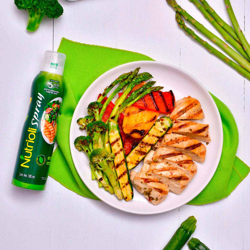 Aceite Puro De Soya Vegetal En Spray Sin Tacc 180 Ml Nutrioli