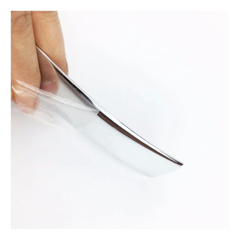 Rollo Moldura Cromada 10mm 15m Adherible Jetta Vw Audi Vocho Plateado