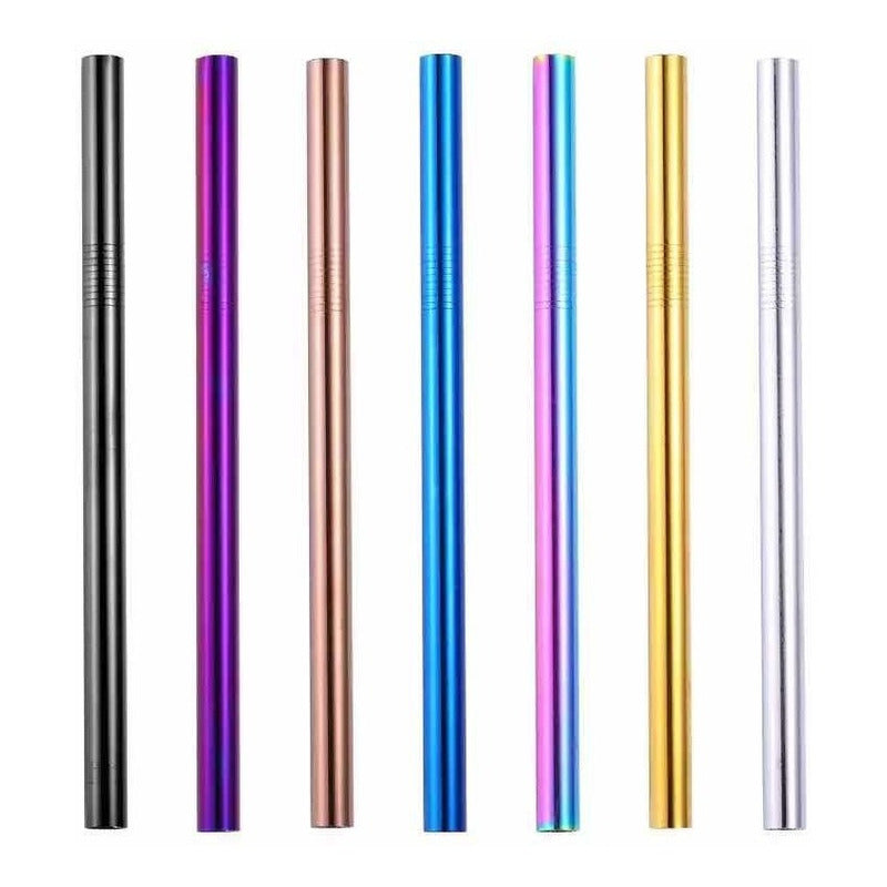 90 Popotes 12mm Y 90 Cepillos 12mm Acero Inoxidable Tapioca