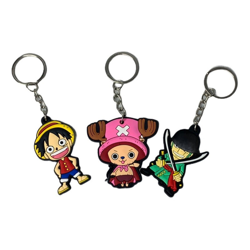 Llavero Goma Monkey Luffy Roronoa Zoro Nami Colgante