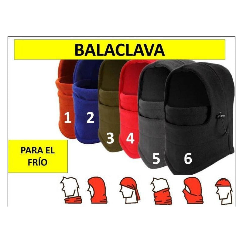100 Máscaras Balaclava Moto Multicolor