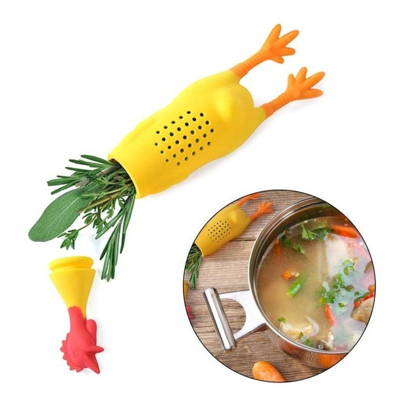 Infusor De Te Forma Pollo Caldos Sopas Silicona Hierbas - Eurotruck Mexico