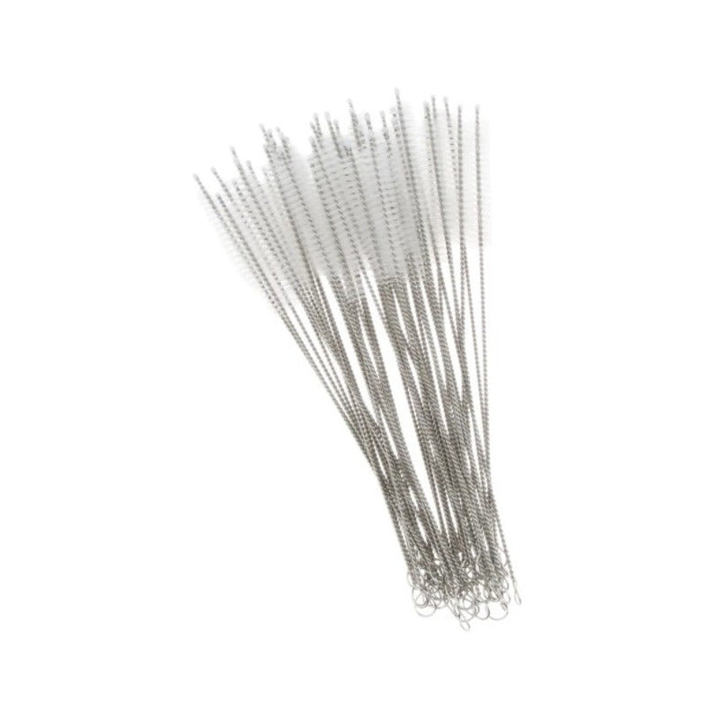 100 Cepillos 12mm X 24 Cm Popotes Acero - Eurotruck Mexico