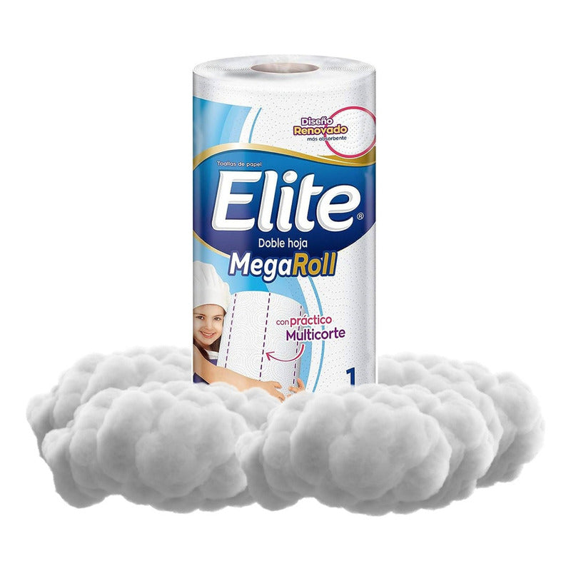 Toalla De Papel Elite Megaroll 1 Rollo De 180 Hojas Dobles