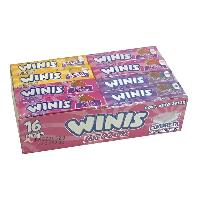 Winis Cremosito Caramelo - Fresa, Mora Y Durazno Cremosito - Unidad - 1 - 16 - 291 G