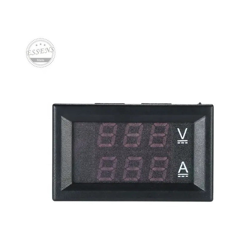 Mini Voltimetro Digital Led Dc Pantalla Dual Rojo Azul Amp