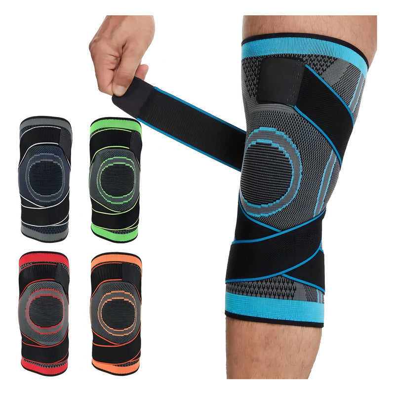 1 Par Rodilleras Deportivas De Compresion Para Gym Elasticas Color Naranja Talla Xl (extra Grande)