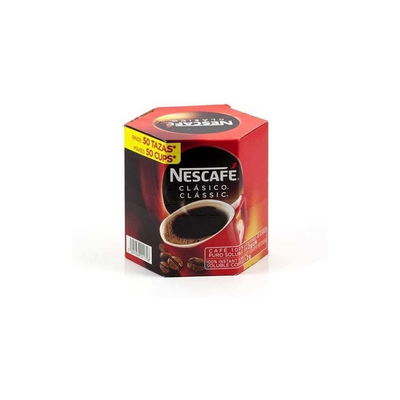 Cafe Soluble Nescafe Clasico Classic Con 50 Sobres De 2 Gr - Eurotruck Mexico