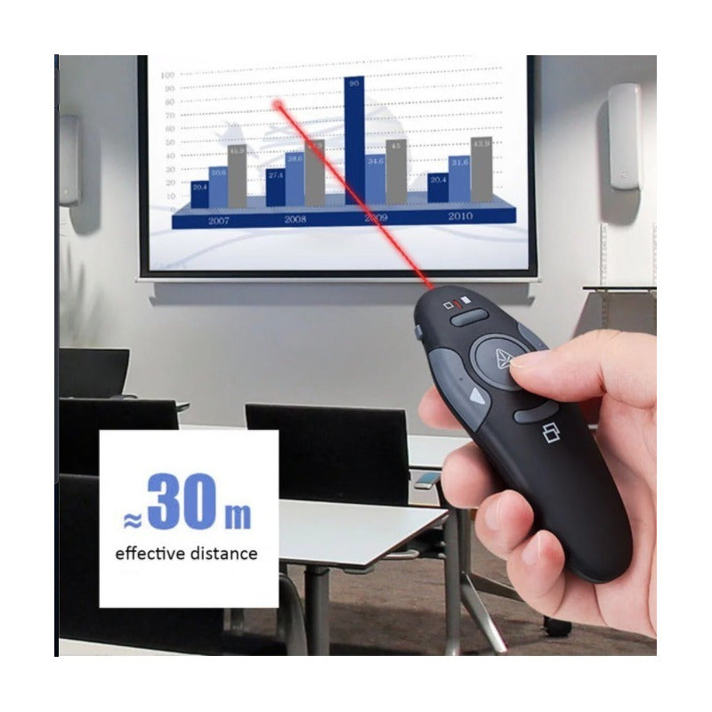 15 Presentador Diapositivas Power Point Laser Inalambrico Negro