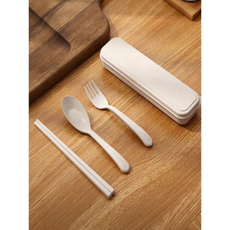 Set De Cubiertos Comida Plastico Partatil Reutilizable Viaje Color Verde - Eurotruck Mexico