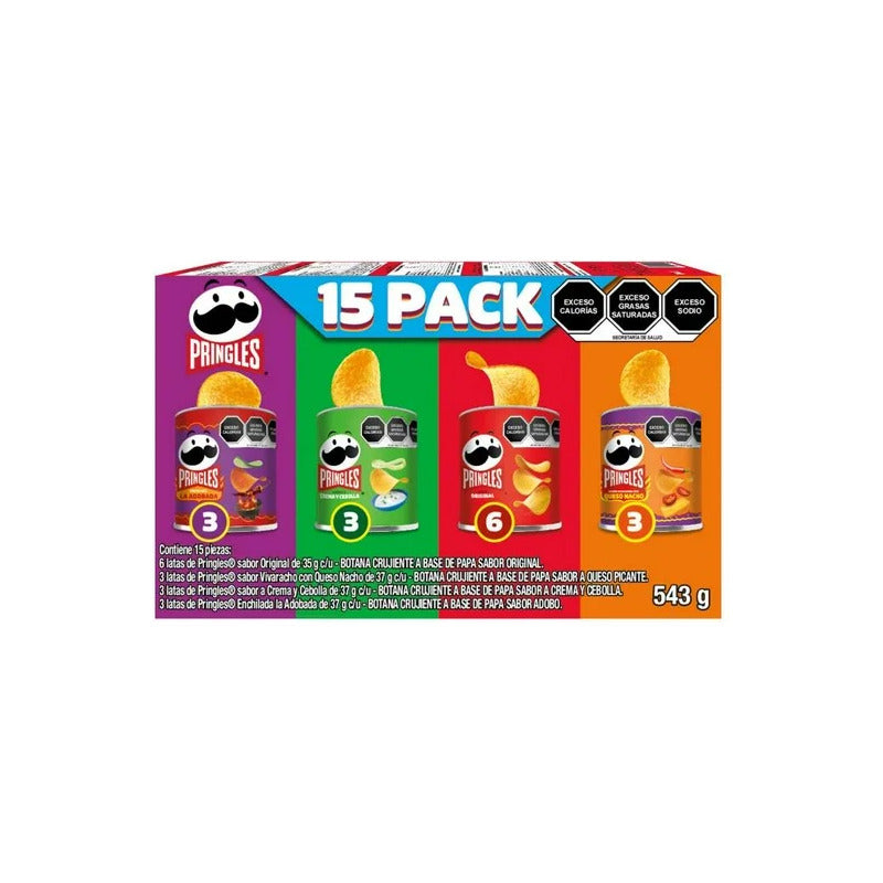 Caja De Papas Pringles Mix 15 Pzas - Eurotruck Mexico