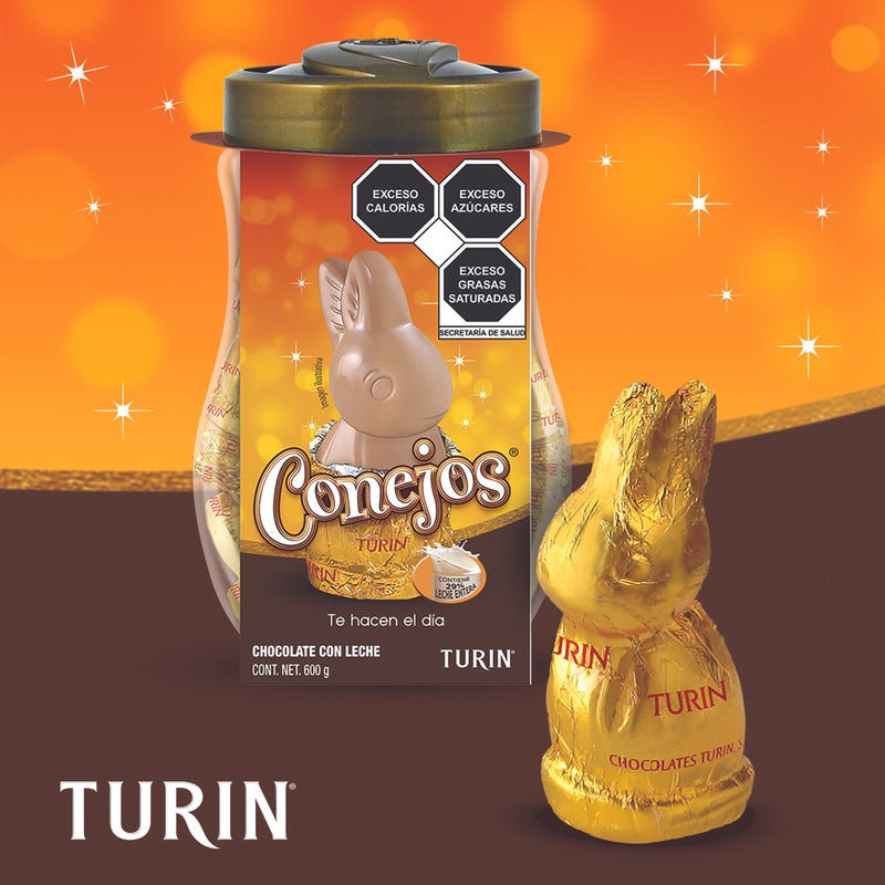 Conejos Turin De Chocolate (vitrolero) 600gr  De 30pz - Eurotruck Mexico