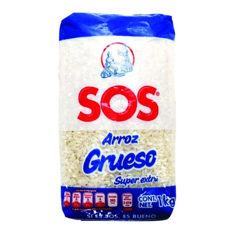 Arroz Para Cocinar Sos 1 Kg Grano Grueso Blanco Super Extra - Eurotruck Mexico