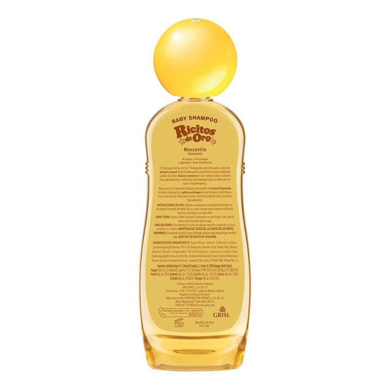 Shampoo Ricitos De Oro Manzanilla Hipoalergenico 800 Ml