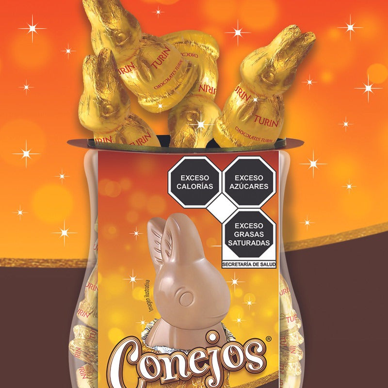 Conejos Turin De Chocolate (vitrolero) 600gr  De 30pz - Eurotruck Mexico