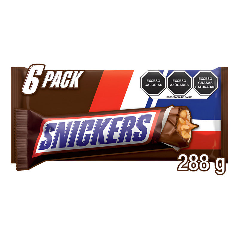 Snickers 6 Pack 48g Por Unidad, 288g - Eurotruck Mexico
