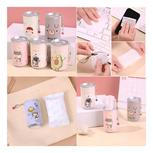 12 Toallitas Lata Limpieza Facial Surtido Color Sorpresa