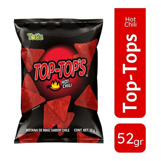 Botana Nachos Top Tops Frituras Totis Sabor Hot Chili 52g