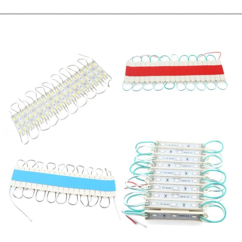 1500 Modulos Luz Led 3 Leds Samsung 5054 Conta Agua Y Polvo