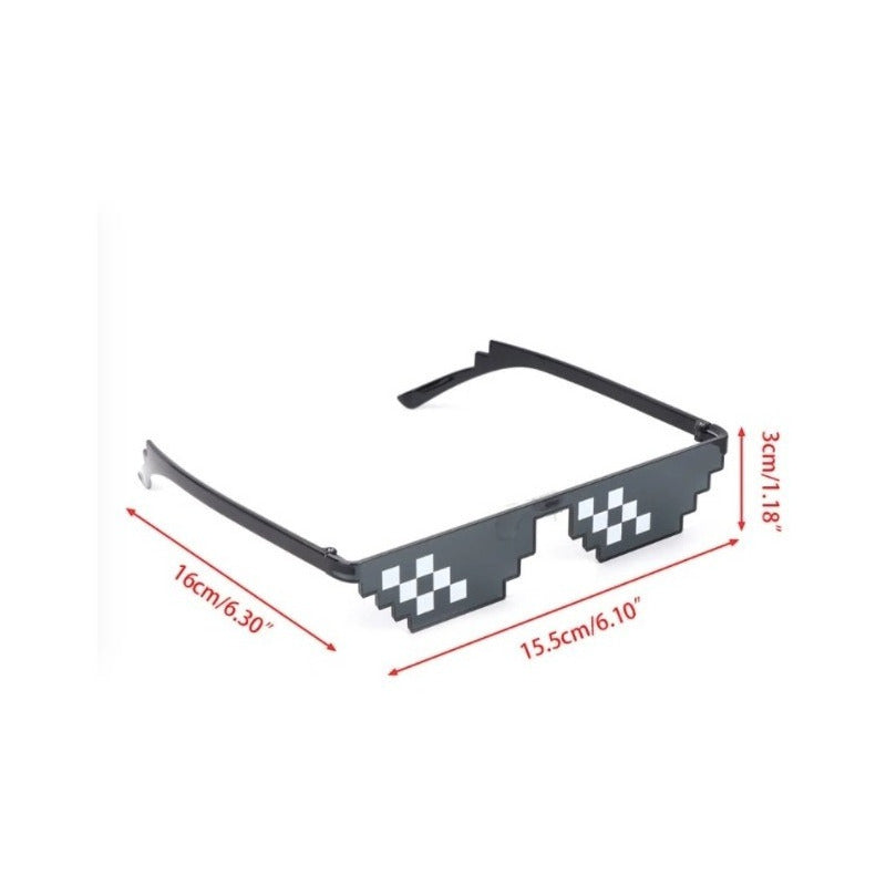 Lentes Thug Life Pixel Broma Fiesta Snoop Dogg Hip Hop 24pz Negro Lente Chico
