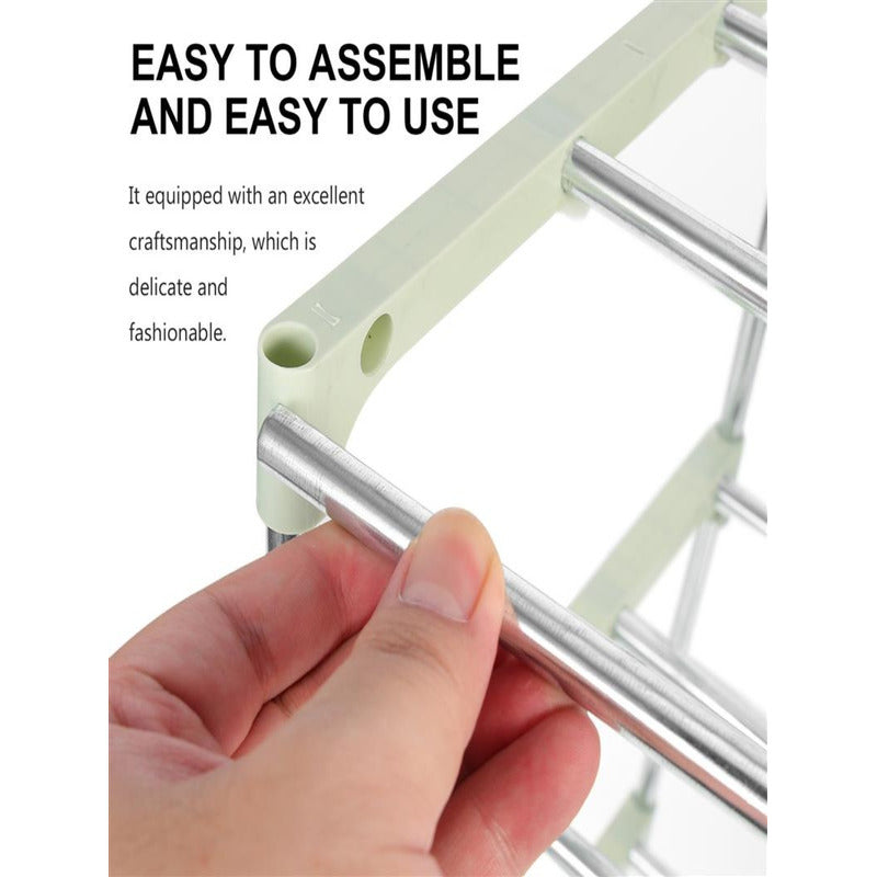 Zapatero Acero Inoxidable Organizador Zapatos 4 Niveles