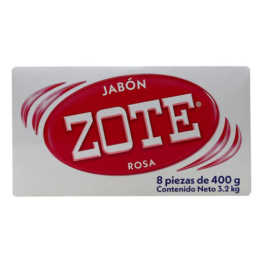 Jabon Zote Rosa En Barra Pack 8pz De 400g C/u - Eurotruck Mexico