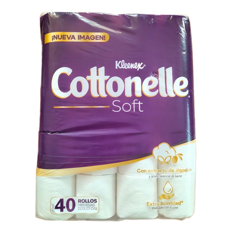 Papel Higiénico Kimberly-clark Kleenex Cotonelle Doble Hoja De 40 u
