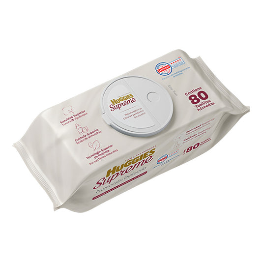 Toallitas Huggies Supreme Protección Delicada  80 Unidad 1