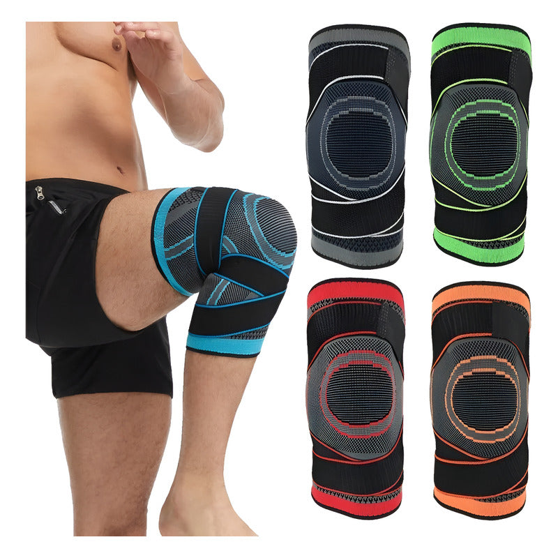 1 Par Rodilleras Deportivas De Compresion Para Gym Elasticas