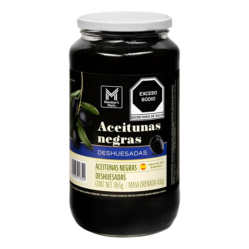 Aceituna Negra Deshuesadas 865g Members Mark - Eurotruck Mexico
