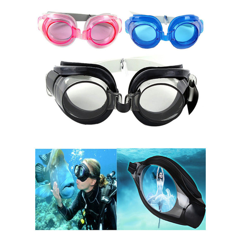 Gafas Googles Silicona Impermeables De Natacion Ajustable Color Amarillo
