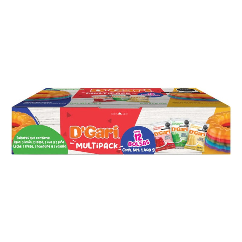 Gelatina Surtida D'gari 12 Piezas De 120 G Multipack - Eurotruck Mexico