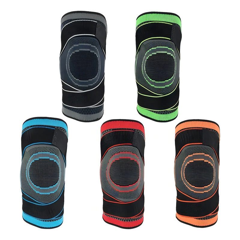 1 Par Rodilleras Deportivas De Compresion Para Gym Elasticas Color Negro Talla Xl (extra Grande)