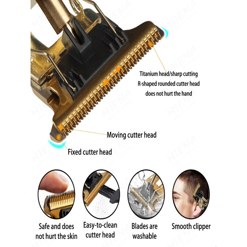 Rasuradora Para Hombre Elecetrico Acero Inoxidable Dragon Dorado Unitalla