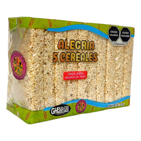 Alegría 5 Cereales 10pz Juanitas(linaza Avena Salvado)