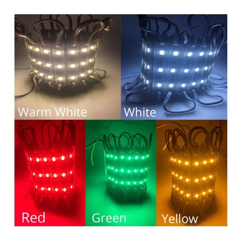 1500 Modulos Luz Led 3 Leds Samsung 5054 Conta Agua Y Polvo