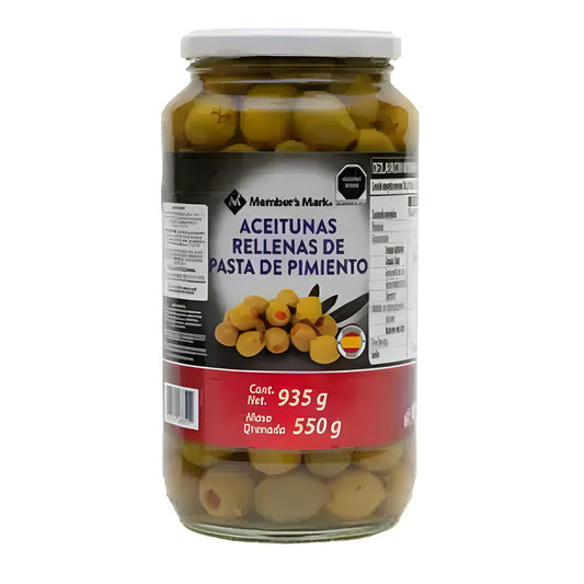 Aceitunas Rellenas De Pasta De Pimiento Member's Mark 935 G