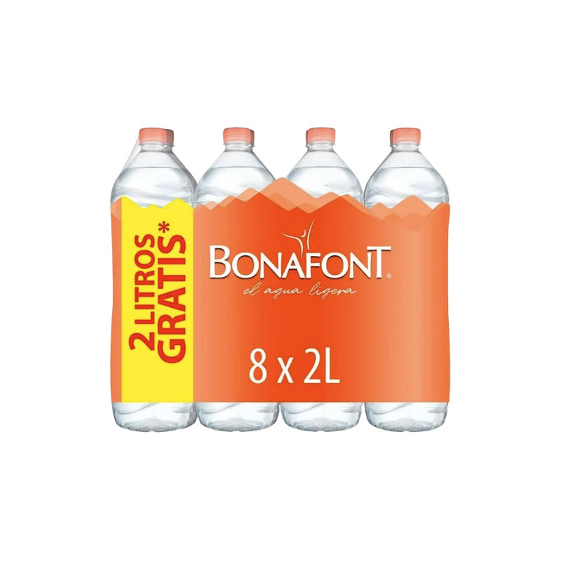 Agua Natural Bonafont 8 Piezas De 2l Purificada - Eurotruck Mexico