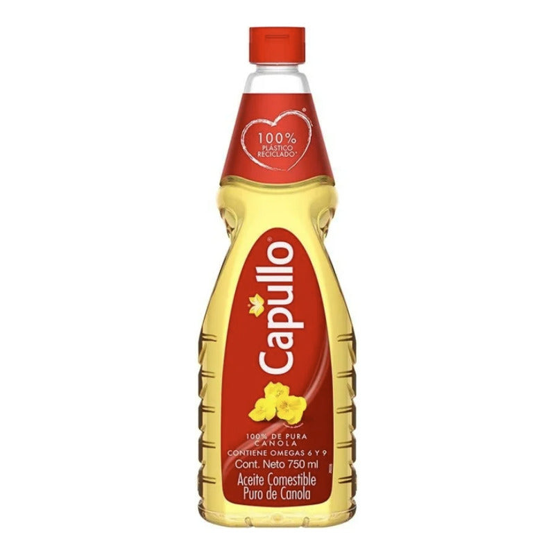 Aceite Puro De Canola Vegetal Capullo Botella 750ml - Eurotruck Mexico