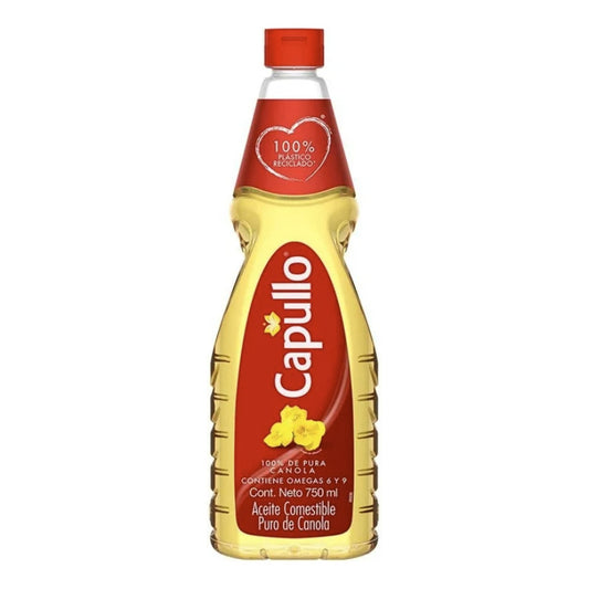 Aceite Puro De Canola Vegetal Capullo Botella 750ml - Eurotruck Mexico