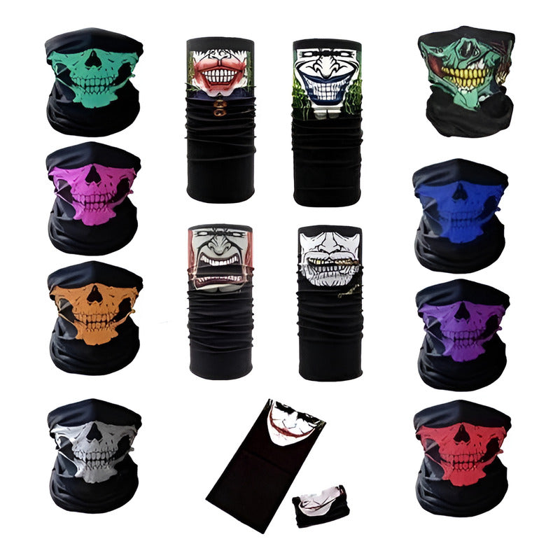 70 Bandana Mascara Bufanda Moto Tactico +180 Modelos Multicolor