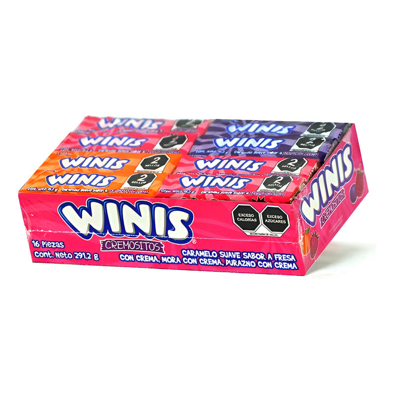 Winis Cremosito Caramelo - Fresa, Mora Y Durazno Cremosito - Unidad - 1 - 16 - 291 G